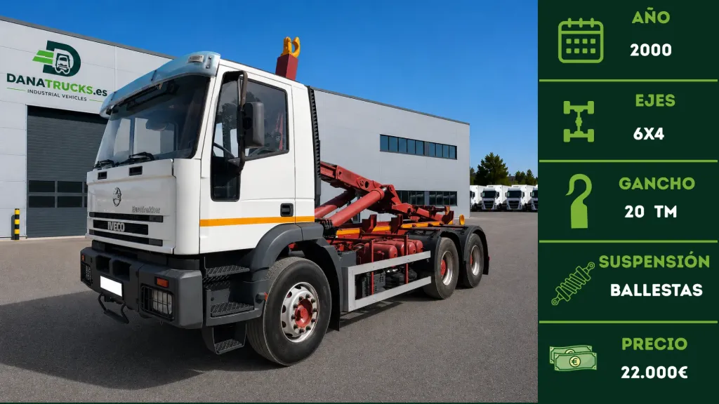 Iveco Eurotrakker MP260E34 6x4 Gancho 20 Tn 2000 | DanaTrucks.com