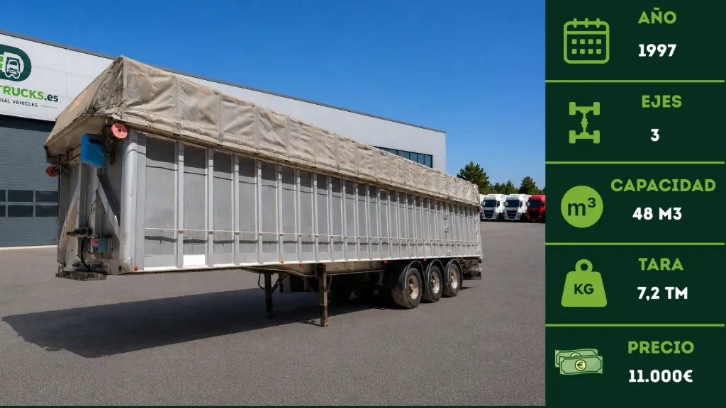 Semirremolque Piso Móvil Leciñena 48m³ 1997 | DanaTrucks.com