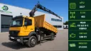 Mercedes Atego 1824 Volquete + Grúa HIAB XS 122 D-5 HIDUO  2007 | DanaTrucks.com
