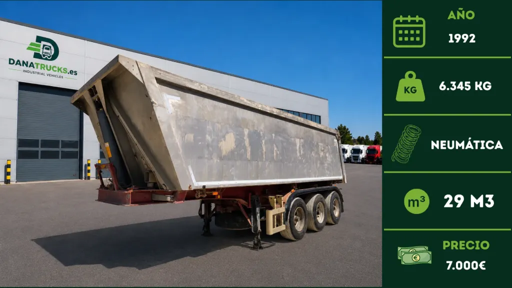 Volquete de Aluminio STAS 29 m³ | DanaTrucks.com