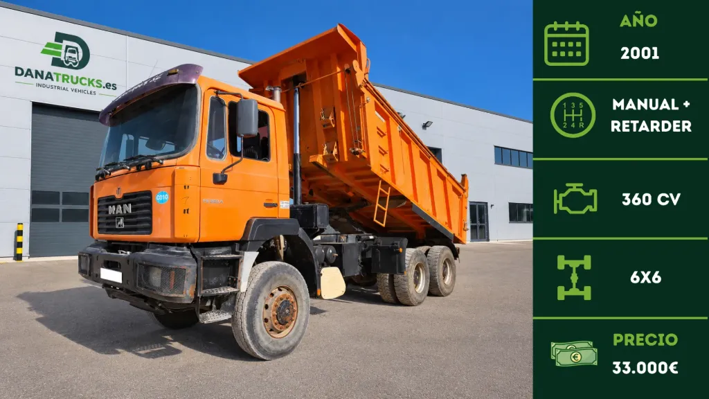 Man FE 360 A 6x6 Meiller Kipper 2001 | DanaTrucks.com
